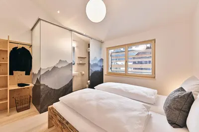 Ein Bett oder Betten in einem Zimmer der Unterkunft Wald 12 Ferienhaus