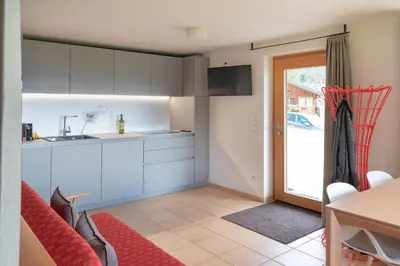 Küche/Küchenzeile in der Unterkunft Ferienhaus Berghalde