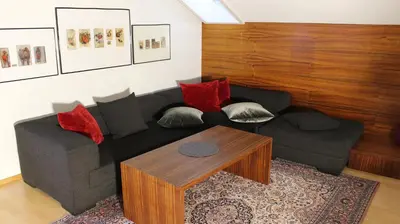 Ein Sitzbereich in der Unterkunft Appartement Maria