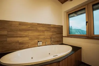 Ein Badezimmer in der Unterkunft Rufana Alpin