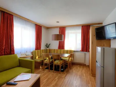 Ein Sitzbereich in der Unterkunft Haus Bickel