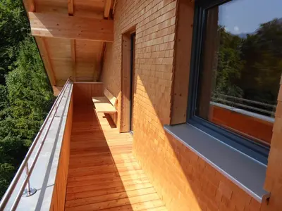 Ein Balkon oder eine Terrasse in der Unterkunft Appartments Christine