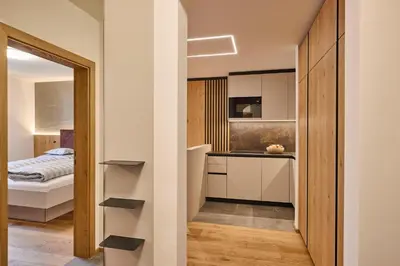 Ein Bett oder Betten in einem Zimmer der Unterkunft Appartements Täli