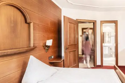Ein Bett oder Betten in einem Zimmer der Unterkunft Hotel Elisabeth