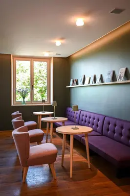 Ein Sitzbereich in der Unterkunft Hotel & Wirtschaft Wälderhof
