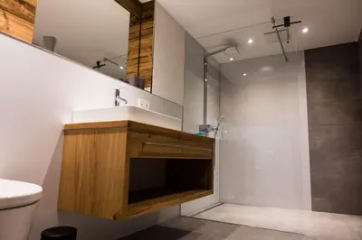 Ein Badezimmer in der Unterkunft Lodge 5