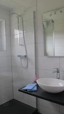 Ein Badezimmer in der Unterkunft Ferienhaus Windegge
