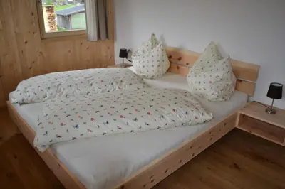 Ein Bett oder Betten in einem Zimmer der Unterkunft Ferienhof Felder