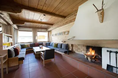 Ein Sitzbereich in der Unterkunft Krone Hittisau - Hotel & Restaurant im Bregenzerwald