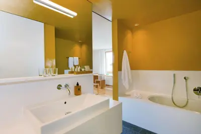 Ein Badezimmer in der Unterkunft Krone Hittisau - Hotel & Restaurant im Bregenzerwald