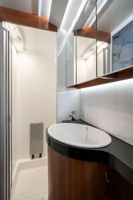 Ein Badezimmer in der Unterkunft Bergwelt-M - Scheunencamping