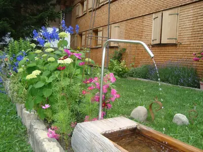 Ein Garten an der Unterkunft Ferienbauernhof Beer