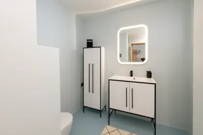 Ein Badezimmer in der Unterkunft Zu Gast bei den Hagspiels