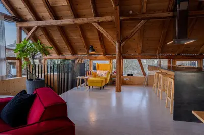Ein Sitzbereich in der Unterkunft Reichart Apartment