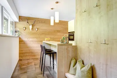 Küche/Küchenzeile in der Unterkunft Bergzauber Appartements