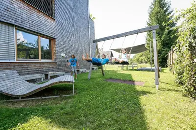 Ein Garten an der Unterkunft Gartenwohnung in prämierter Wohnanlage