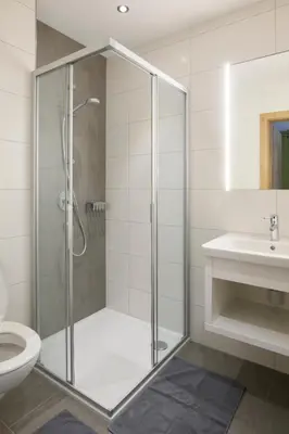 Ein Badezimmer in der Unterkunft Almstüble Bergfrieden