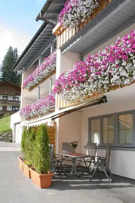 Ein Balkon oder eine Terrasse in der Unterkunft Hotel Garni Ragaz