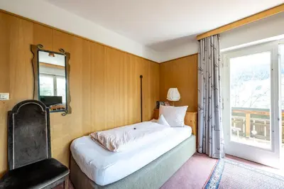 Ein Bett oder Betten in einem Zimmer der Unterkunft Haus Widdersteinblick