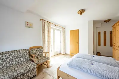 Ein Bett oder Betten in einem Zimmer der Unterkunft Haus Widdersteinblick