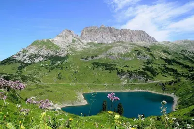 Naturlandschaft in der Nähe des Chalets