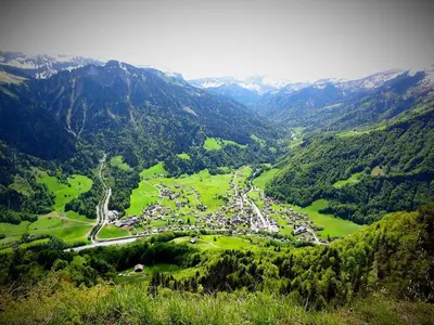 Naturlandschaft in der Nähe des Chalets