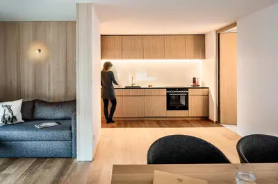 Küche/Küchenzeile in der Unterkunft Tempel 74 Apartments