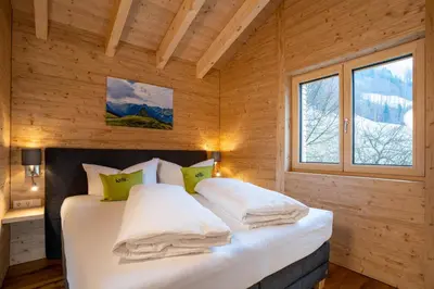 Ein Bett oder Betten in einem Zimmer der Unterkunft Willihof