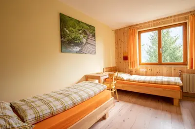 Ein Bett oder Betten in einem Zimmer der Unterkunft Ferienhaus Zech