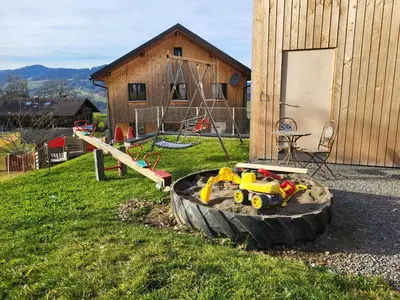 Ein Garten an der Unterkunft Ausblickhof Ferienwohnung