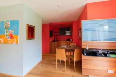 Küche/Küchenzeile in der Unterkunft Alpinikum Apartments
