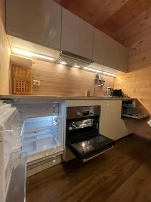 Küche/Küchenzeile in der Unterkunft Alpenburg Bergparadies Apartments