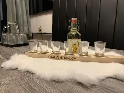 Getränke in der Unterkunft Chalet Mirandum Apartments Vandans