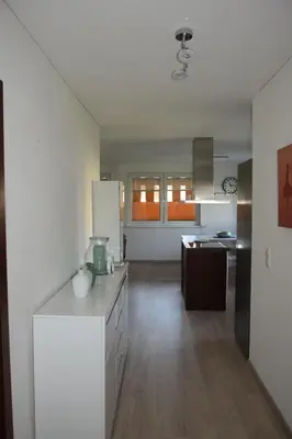 Küche/Küchenzeile in der Unterkunft Ferienwohnung Auszeit