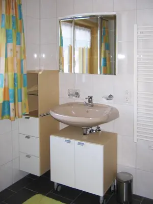 Ein Badezimmer in der Unterkunft Apart Greber