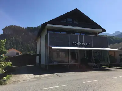 Ein allgemeiner Bergblick oder ein Berglick von der Ferienwohnung aus