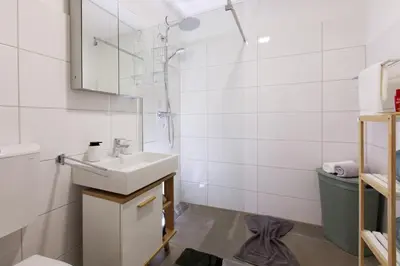 Ein Badezimmer in der Unterkunft Wohlfühlapartment 47