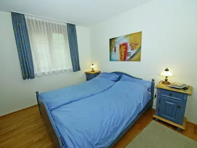 Ein Bett oder Betten in einem Zimmer der Unterkunft Chalet in Brand nahe Skilift & Pisten