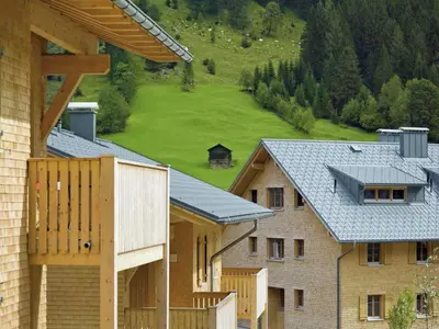 Das Gebäude in dem sich das Chalet befindet