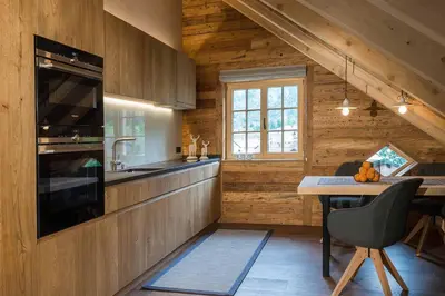 Küche/Küchenzeile in der Unterkunft Roagat Hus