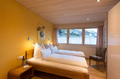 Ein Bett oder Betten in einem Zimmer der Unterkunft Appartement Seebachsee