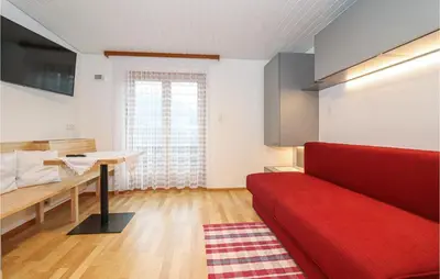 Ein Bett oder Betten in einem Zimmer der Unterkunft Ferienwohnung Mit Panoramab