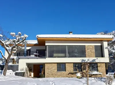 Das Gebäude in dem sich die Ferienwohnung befindet