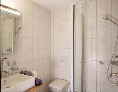 Ein Badezimmer in der Unterkunft Mountain Deluxe
