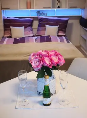 Ein Bett oder Betten in einem Zimmer der Unterkunft Rheintal Zentrum