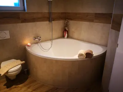 Ein Badezimmer in der Unterkunft Rheintal Zentrum