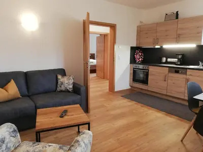 Küche/Küchenzeile in der Unterkunft Ferienwohnung Anton Künzler