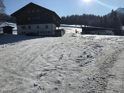 Krähenberg am Rande der Wildnis im Winter