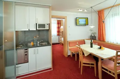 Küche/Küchenzeile in der Unterkunft Aparthotel Brunnenhof