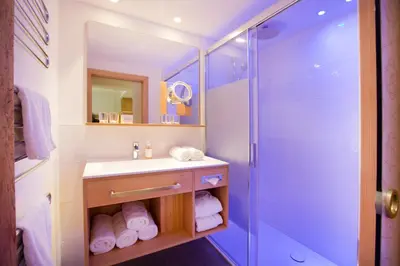 Ein Badezimmer in der Unterkunft Boutiquehotel Hohes Licht